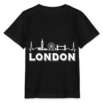 London Heartbeat Big Ben Ferris Wheel UK - Stanley/Stella MINI CREATOR Kids’ T-Shirt - black - Front - Mikhail (115cm)