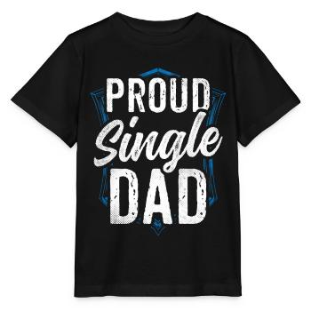 Proud Single Parent Single Parent Single Parent - Stanley/Stella MINI CREATOR Kids’ T-Shirt - black - Front - Mikhail (115cm)