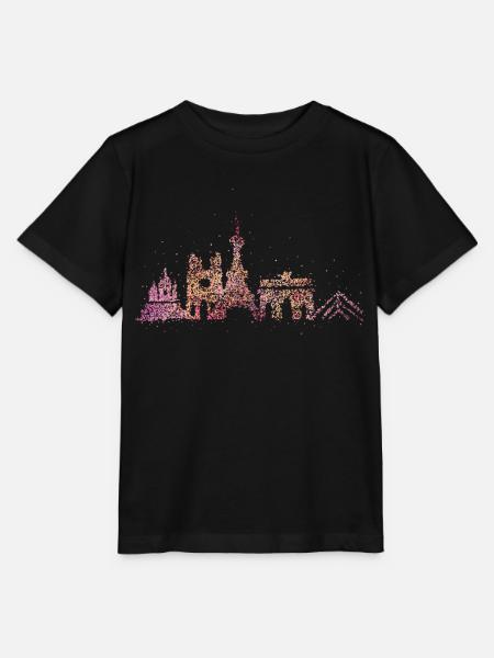 Paris Skyline Silhouette City Trip Tour Eiffel - T-shirt bio MINI CREATOR Stanley/Stella Enfant - noir