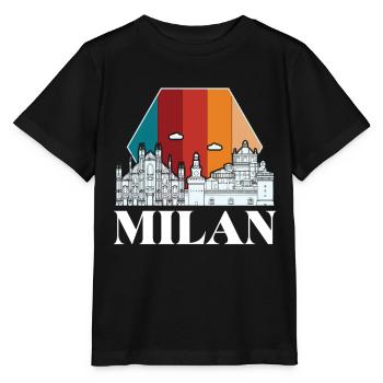 Milan Retro Milan Cathedral Cathedral - Stanley/Stella MINI CREATOR Kids’ T-Shirt - black - Front - Mikhail (115cm)