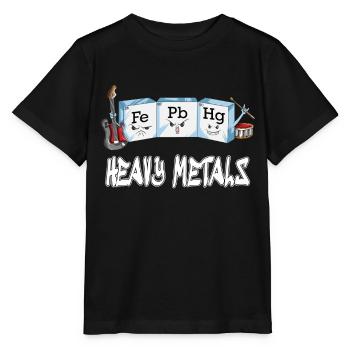 Fe Pb Hg Metal fans Chimie musicale Chimistes - T-shirt bio MINI CREATOR Stanley/Stella Enfant - noir - Devant - Mikhail (115cm)