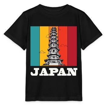Japan Tokio Tower Asien Tempel - Stanley/Stella Kinder T-Shirt MINI CREATOR  - Schwarz - Vorne - Mikhail (115cm)