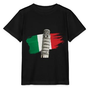 Italien schiefer Turm von Pisa - Stanley/Stella Kinder T-Shirt MINI CREATOR  - Schwarz - Vorne - Mikhail (115cm)