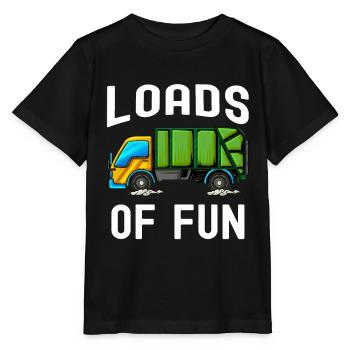 Müllmann Geschenk Müll Müllabfuhr Abfall Beruf - Stanley/Stella Kinder T-Shirt MINI CREATOR  - Schwarz - Vorne - Mikhail (115cm)