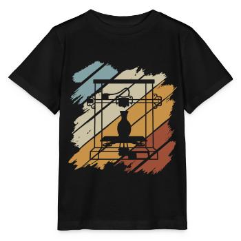 3D Printer Printing Machine Technology Technology Hobby - Stanley/Stella MINI CREATOR Kids’ T-Shirt - black - Front - Mikhail (115cm)