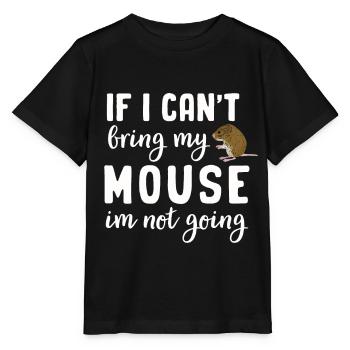 Mouse Tshirt Mice Men Kids Women - Stanley/Stella MINI CREATOR Kids’ T-Shirt - black - Front - Mikhail (115cm)