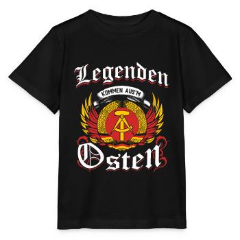 Ossi Geschenk Ostdeutschland NVA Germania Osten - Stanley/Stella Kinder T-Shirt MINI CREATOR  - Schwarz - Vorne - Mikhail (115cm)