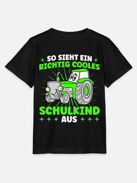 Richtig Cooles Schulkind Schulbeginn - Stanley/Stella Kinder T-Shirt MINI CREATOR - Schwarz