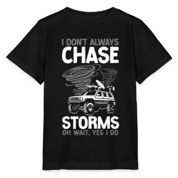 Storm Chaser Hurricane Meteorology - Stanley/Stella Kinder T-Shirt MINI CREATOR  - Schwarz - Vorne - Mikhail (115cm)