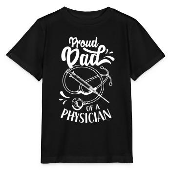 Fier père d’un médecin médecin médecin - T-shirt bio MINI CREATOR Stanley/Stella Enfant - noir - Devant - Mikhail (115cm)