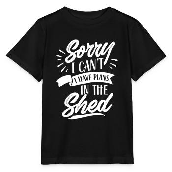 Je ne peux malheureusement pas avoir de plans dans le hangar - T-shirt bio MINI CREATOR Stanley/Stella Enfant - noir - Devant - Mikhail (115cm)