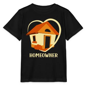 Propriétaire Propriétaire Maison propriétaire - T-shirt bio MINI CREATOR Stanley/Stella Enfant - noir - Devant - Mikhail (115cm)