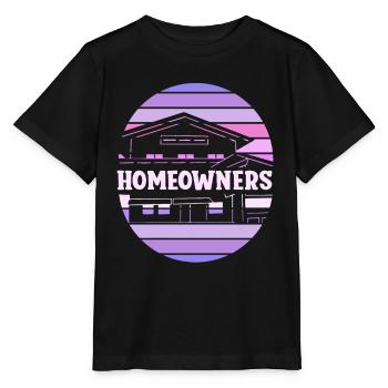 Propriétaire Maison Propriétaire Maison Propriétaire Maison - T-shirt bio MINI CREATOR Stanley/Stella Enfant - noir - Devant - Mikhail (115cm)