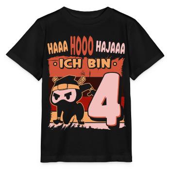 Vierter Geburtstag Junge 4 Jahre Alt - Stanley/Stella Kinder T-Shirt MINI CREATOR  - Schwarz - Vorne - Mikhail (115cm)
