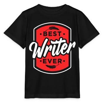 Best Writer of All Time Writer - Stanley/Stella MINI CREATOR Kids’ T-Shirt - black - Front - Mikhail (115cm)