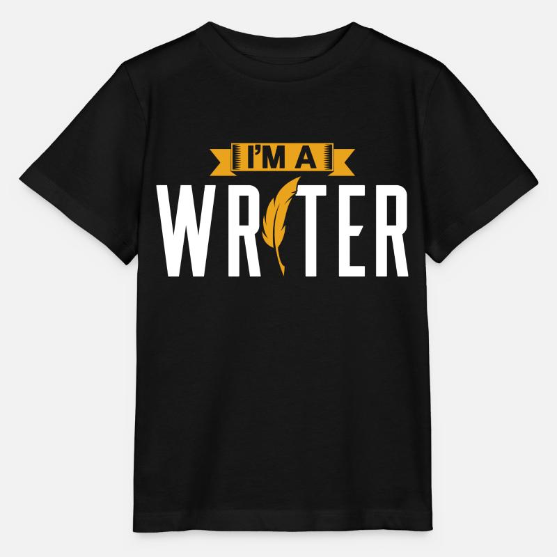 Je suis un écrivain auteur écrivain - T-shirt bio MINI CREATOR Stanley/Stella Enfant - noir