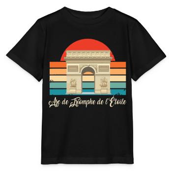 Triumphbogen Paris Arc de Triumphe Frankreich - Stanley/Stella Kinder T-Shirt MINI CREATOR  - Schwarz - Vorne - Mikhail (115cm)