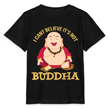 Fat Buddha Asie Religion Méditation - T-shirt bio MINI CREATOR Stanley/Stella Enfant - noir - Devant - Mikhail (115cm)