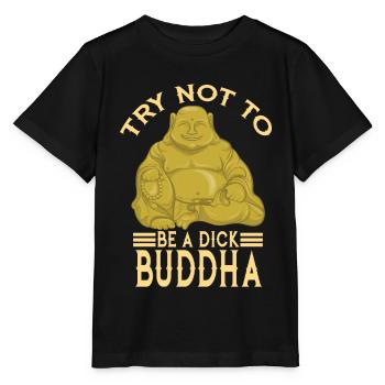 Bouddha Ami Méditation Bouddhisme - T-shirt bio MINI CREATOR Stanley/Stella Enfant - noir - Devant - Mikhail (115cm)