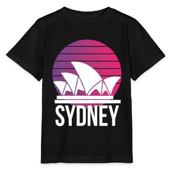 Sydney Australien Wahrzeichen Opernhaus - Stanley/Stella Kinder T-Shirt MINI CREATOR  - Schwarz - Vorne - Mikhail (115cm)