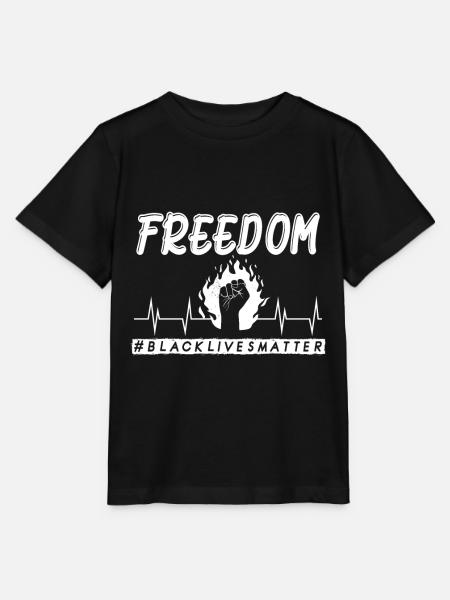 Freedom Fist Black Zuid-Afrika Hartslag - Stanley/Stella Kinder-T-shirt MINI CREATOR  - zwart