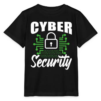 Cybersecurity Hacker Hacking IT Security Hack - Stanley/Stella MINI CREATOR Kids’ T-Shirt - black - Front - Mikhail (115cm)