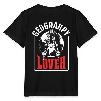 Amoureux de la géographie Étudiant en géographie Étudiant en géographie - T-shirt bio MINI CREATOR Stanley/Stella Enfant - noir - Devant - Mikhail (115cm)