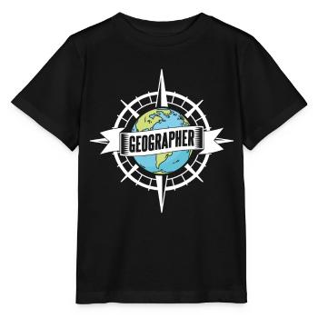 Géographie Profession Géographie Géographie Étudiant - T-shirt bio MINI CREATOR Stanley/Stella Enfant - noir - Devant - Mikhail (115cm)