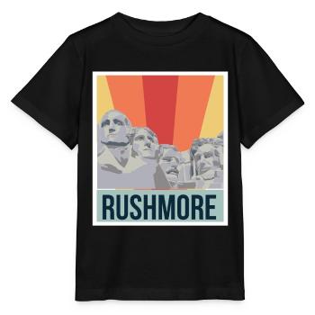 Rushmore Präsidenten Amerika Black Hills - Stanley/Stella Kinder T-Shirt MINI CREATOR  - Schwarz - Vorne - Mikhail (115cm)