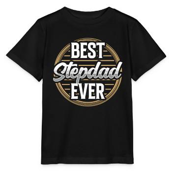 Meilleur beau-père jamais beau-père beau-père beau-père beau-père beau-père - T-shirt bio MINI CREATOR Stanley/Stella Enfant - noir - Devant - Mikhail (115cm)