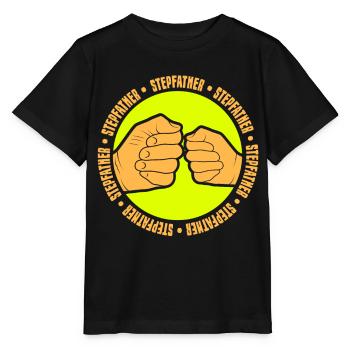 Beau-père Beau-père Beau-père Fête des pères - T-shirt bio MINI CREATOR Stanley/Stella Enfant - noir - Devant - Mikhail (115cm)