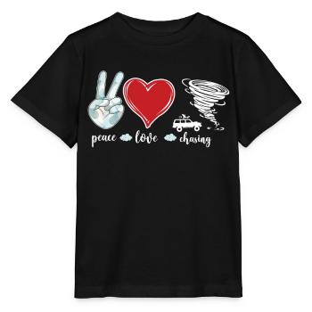 Storm Chaser Hurricane Meteorology - Stanley/Stella Kinder T-Shirt MINI CREATOR  - Schwarz - Vorne - Mikhail (115cm)