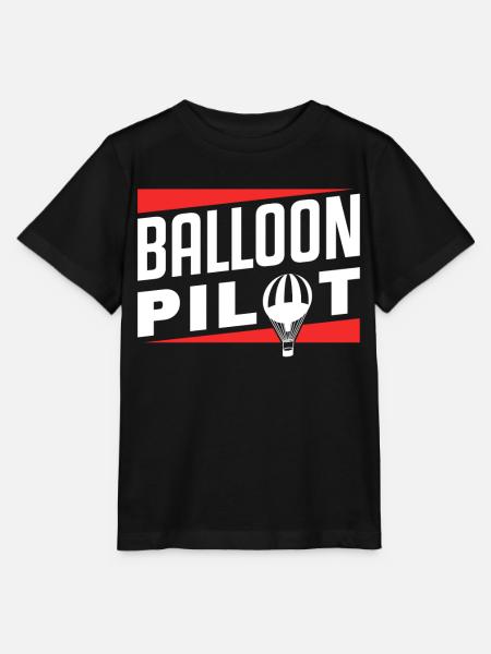 Vol de pilote de montgolfière Balloonist Montgolfière - T-shirt bio MINI CREATOR Stanley/Stella Enfant - noir
