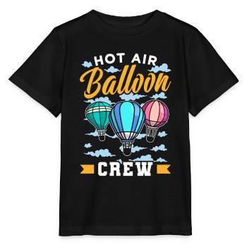 Heißluftballon Besatzung Ballonfahrer Ballonflug - Stanley/Stella Kinder T-Shirt MINI CREATOR  - Schwarz - Vorne - Mikhail (115cm)