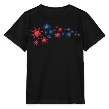 Sternenflotte In Blau Und Rot - Stanley/Stella Kinder T-Shirt MINI CREATOR  - Schwarz - Vorne - Mikhail (115cm)