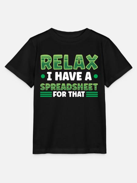Ich Habe Ein Spreadsheet Dafür Tabelle Buchhalter - Stanley/Stella Kinder T-Shirt MINI CREATOR  - Schwarz