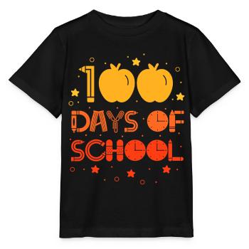 100 jours d’école Dictons Équipe Sweet Funny - T-shirt bio MINI CREATOR Stanley/Stella Enfant - noir - Devant - Mikhail (115cm)