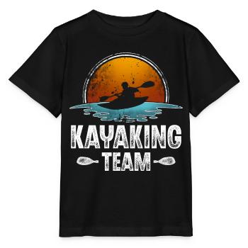 Kayak Kayaking Paddle Kayaker Kayaker - Stanley/Stella MINI CREATOR Kids’ T-Shirt - black - Front - Mikhail (115cm)