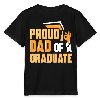 Fier père d’un diplômé diplômé - T-shirt bio MINI CREATOR Stanley/Stella Enfant - noir - Devant - Mikhail (115cm)