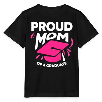 Fière mère d’un diplômé diplômé - T-shirt bio MINI CREATOR Stanley/Stella Enfant - noir - Devant - Mikhail (115cm)