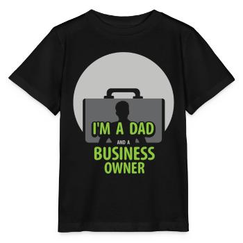 Ich Bin Ein Vater Und Ein Geschäftsinhaber CEO - Stanley/Stella Kinder T-Shirt MINI CREATOR  - Schwarz - Vorne - Mikhail (115cm)