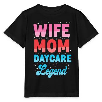 Childcare Daycare Provider Teacher - Stanley/Stella MINI CREATOR Kids’ T-Shirt - black - Front - Mikhail (115cm)