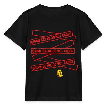 DÉTECTIVE POLICE LINES INDICE ENQUÊTE - T-shirt bio MINI CREATOR Stanley/Stella Enfant - noir - Devant - Mikhail (115cm)