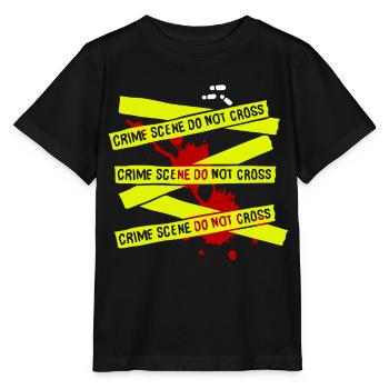 DÉTECTIVE POLICE EMPREINTE INDICE ENQUÊTE CRIME - T-shirt bio MINI CREATOR Stanley/Stella Enfant - noir - Devant - Mikhail (115cm)