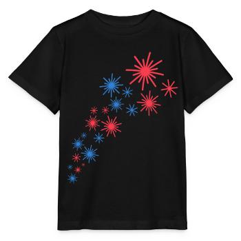 Sternenhimmel In Blau Und Rot - Stanley/Stella Kinder T-Shirt MINI CREATOR  - Schwarz - Vorne - Mikhail (115cm)
