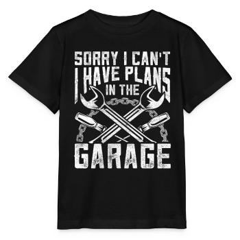 Je ne peux malheureusement pas avoir de plans dans le garage - T-shirt bio MINI CREATOR Stanley/Stella Enfant - noir - Devant - Mikhail (115cm)