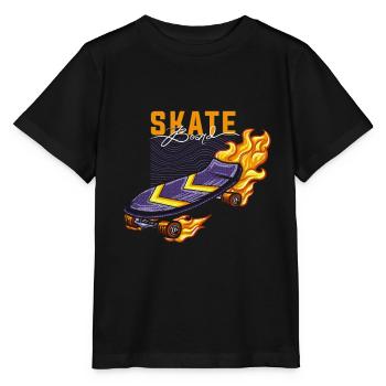 Skater Skateboard Cadeau Halfpipe Sk8 Ollie - T-shirt bio MINI CREATOR Stanley/Stella Enfant - noir - Devant - Mikhail (115cm)