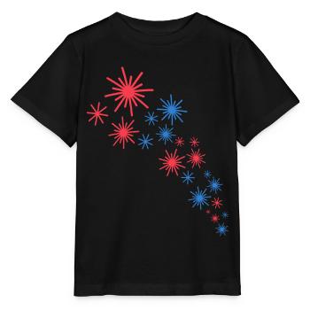 Sternenhimmel In Blau Und Rot - Stanley/Stella Kinder T-Shirt MINI CREATOR  - Schwarz - Vorne - Mikhail (115cm)