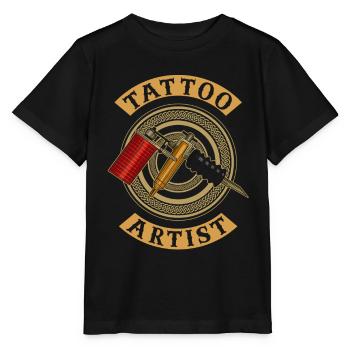 Tattoo Artist Tattoo Studio Tattoo Tattoo - Stanley/Stella MINI CREATOR Kids’ T-Shirt - black - Front - Mikhail (115cm)
