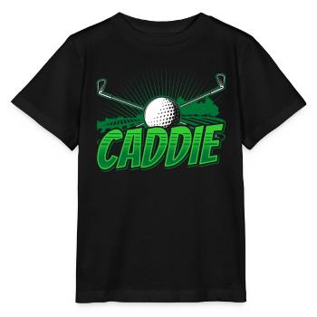 Caddie Profession Golfeur Golfeur Golf - T-shirt bio MINI CREATOR Stanley/Stella Enfant - noir - Devant - Mikhail (115cm)
